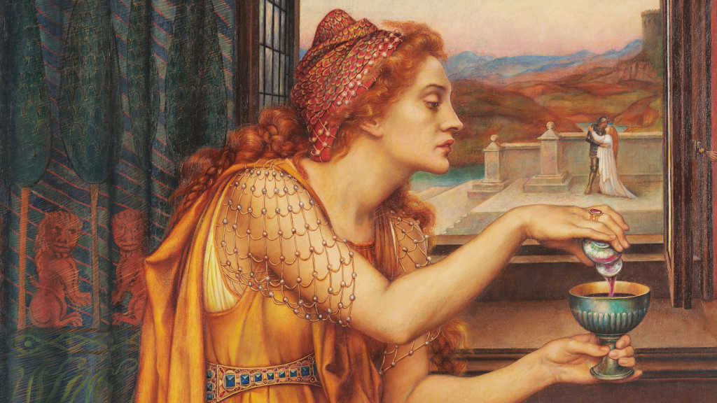 Detail of The Love Potion (1903) by Evelyn De Morgan