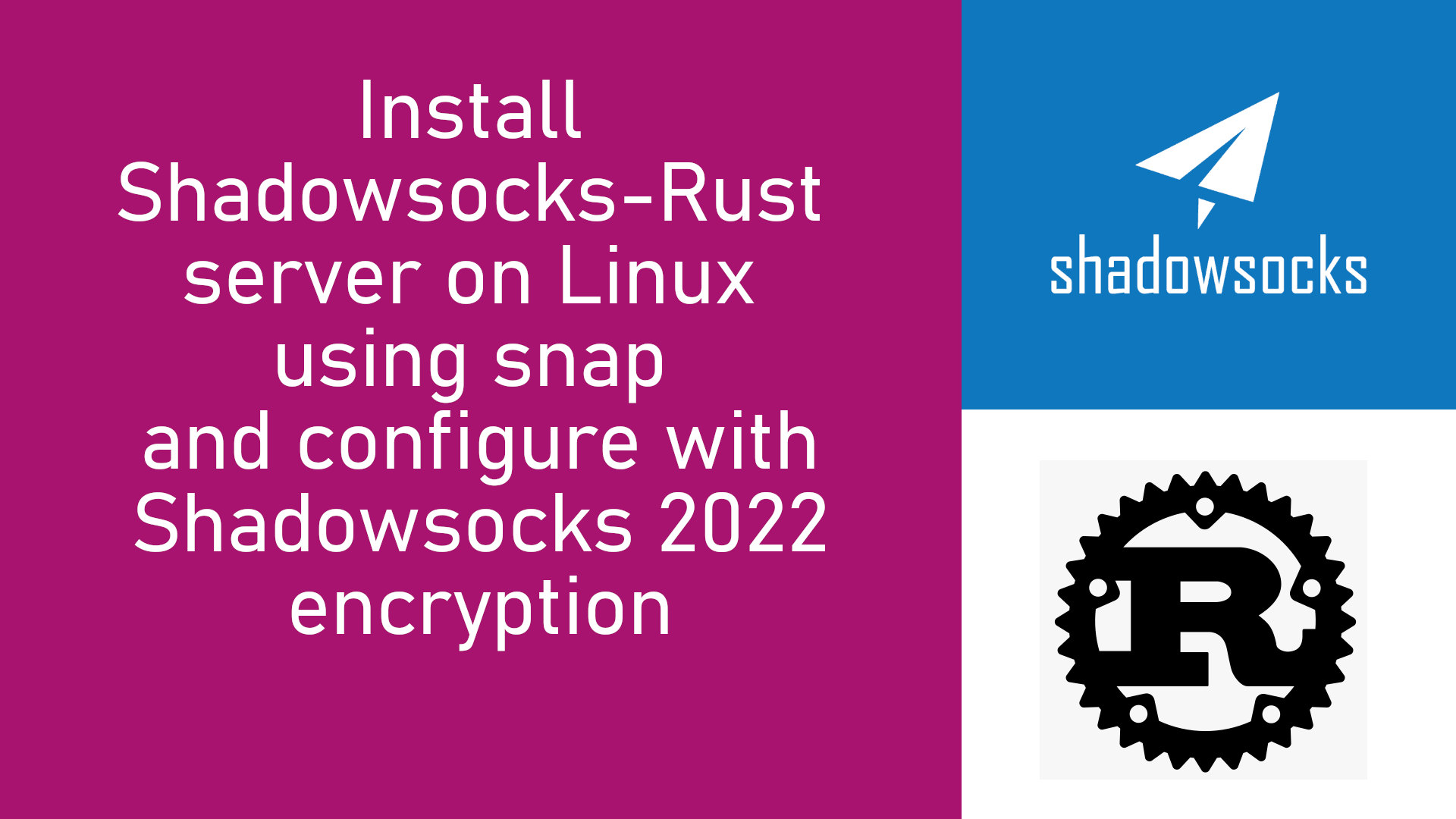 Install Shadowsocks-Rust server on Linux